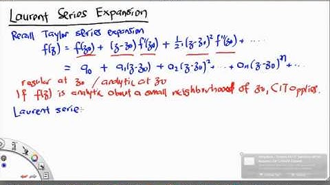 MH2801 Laurent Series Expansion