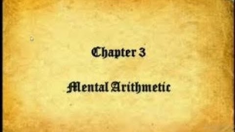 Mental Arithmetic, Karnataka State Syllabus, Maths 5th std