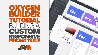 Oxygen Builder Custom Responsive Pricing Table Tutorial