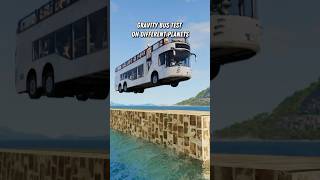 Gravity Bus Test on different Planets #space #planets #bus #gravity #beamng #beamngcrash