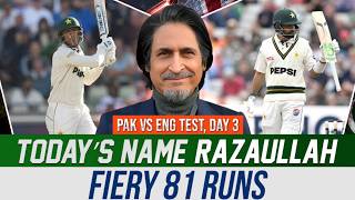 Razaullah RECORD 9 Sixes | FIERY 81 Runs | Pak vs Eng, 3rd Test, Day 3 | Ramiz Speaks screenshot 1