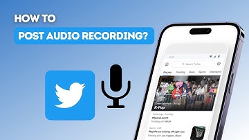How to post audio recording on Twitter?