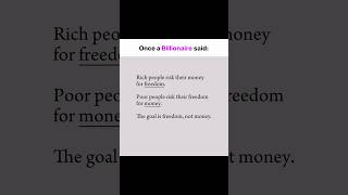 Don’t Chase Money. Chase Freedom
