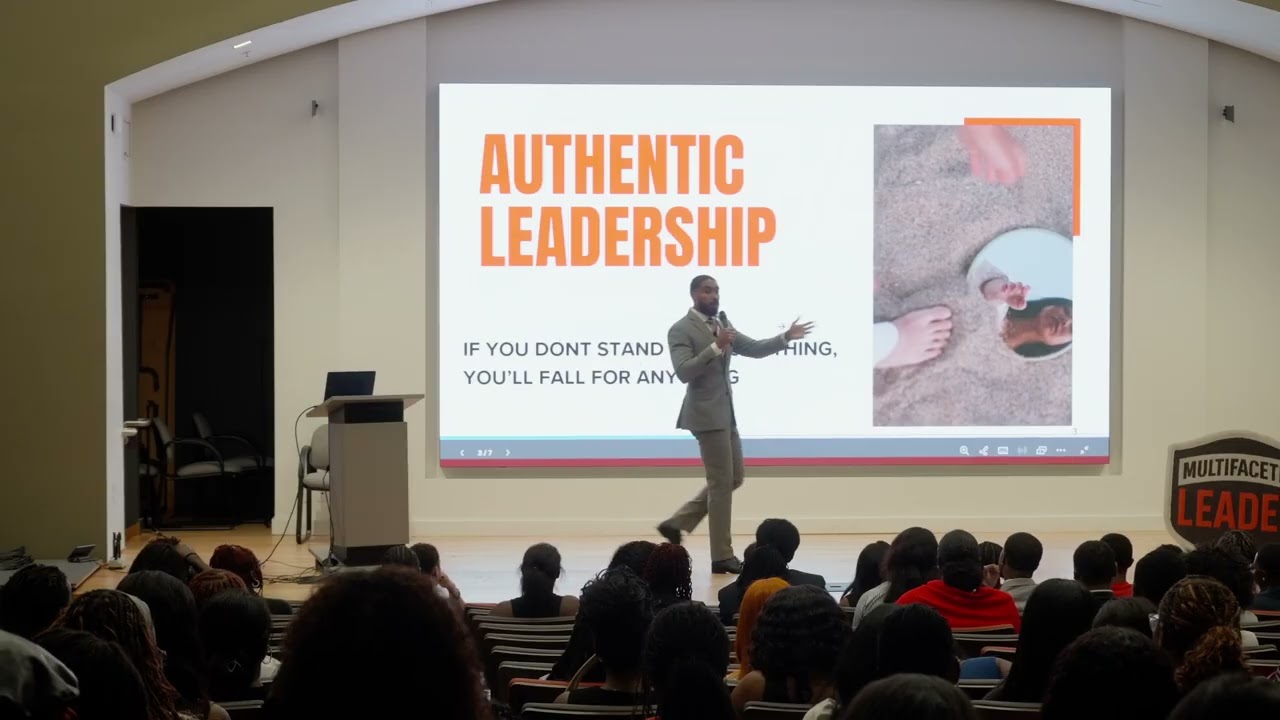 Nate Jameson at Clark Atlanta University Impactful Panthers Leadership Conference pt 1