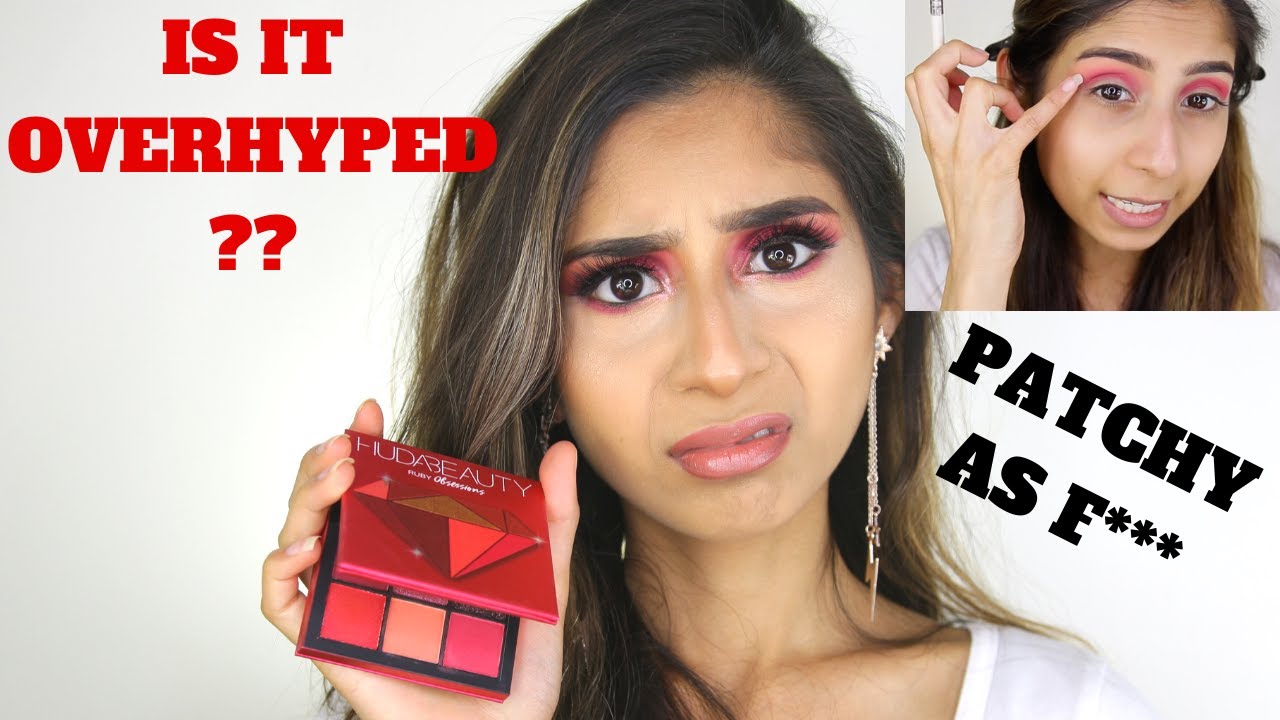 HUDA BEAUTY RUBY OBSESSIONS PALETTE First Impressions Review and Tutorial