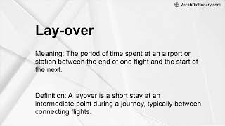 Lay-over Meaning