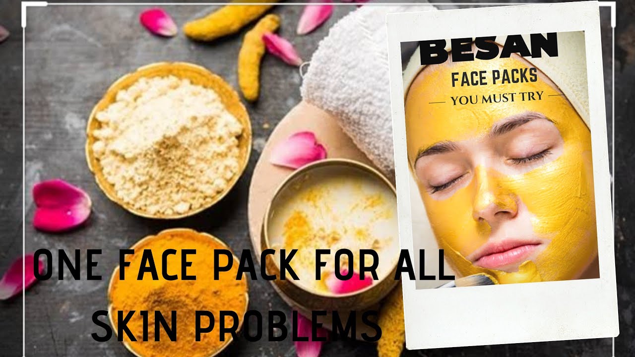 Besan face pack for glowing skin which suits all skin types. YouTube