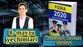 DTM 2020 yechimlari | Termodinamika aoslari