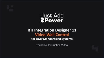 RTI ID11 Video Wall Control for Standardized AMP Systems