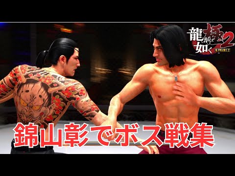 【龍が如く極2】錦山で本編ボス戦集【Yakuza Kiwami 2】