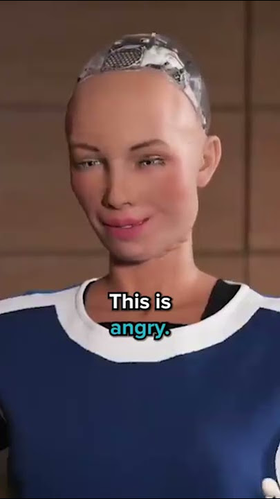 Asking Sophia, Hanson Robotic’s human-like AI robot, to show her range of emotions.