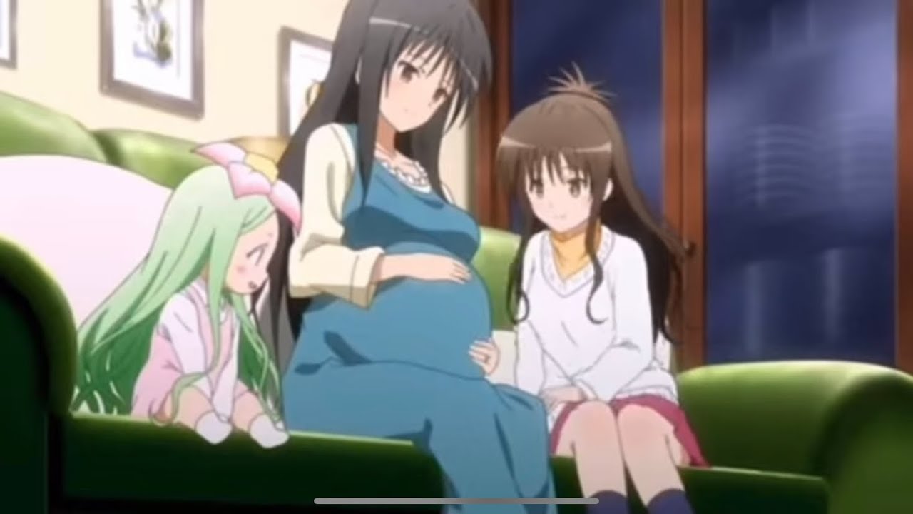 Pregnant anime girl.怀孕 日本动画 pregnant with triplets belly - YouTube