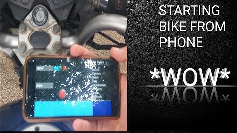 How to make a  phone controlled bike starter
