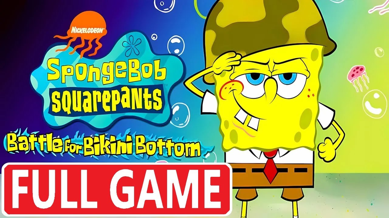 SPONGEBOB SQUAREPANTS BATTLE FOR BIKINI BOTTOM * FULL GAME [XBOX