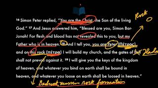 Peter And The Rock Of The Church Matthew 1618