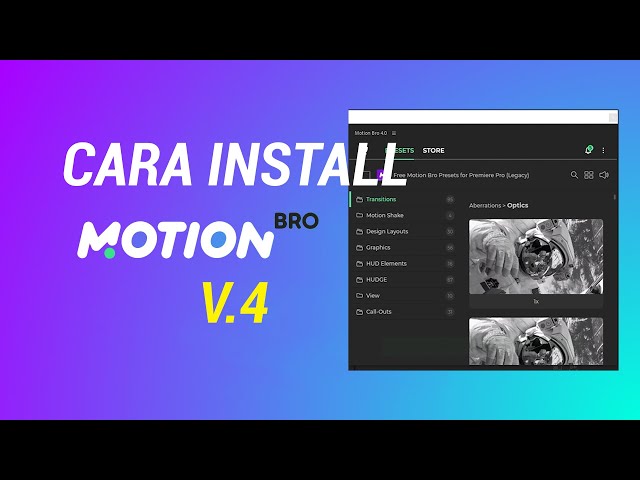 Plugin Motion Bro V.4  yang Wajib terinstall di premiere pro untuk para editor video class=