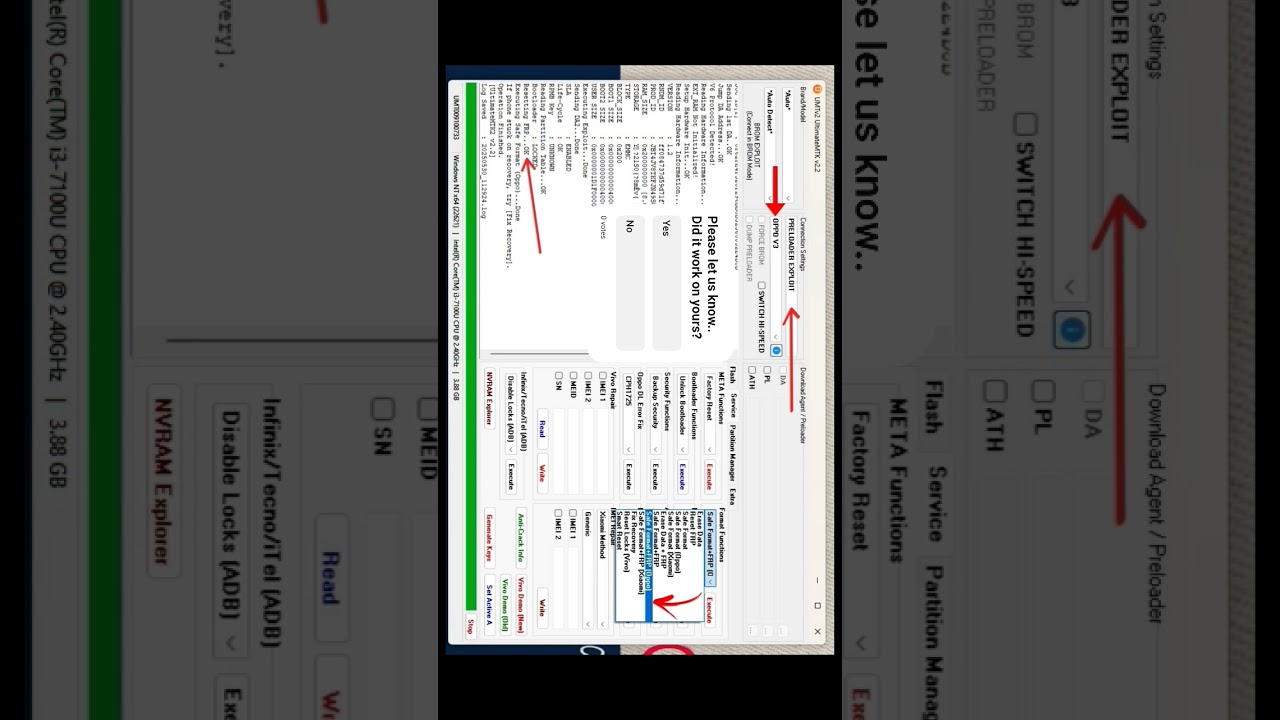 Oppo A3x / Oppo A3 frp 100% sucess with umt pro. 