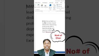 Counting Characters in a Document using MS Word | Easy Character Count Tutorial