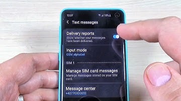How to Disable (Turn Off) Text Messages Delivery Reports on Samsung Galaxy S10