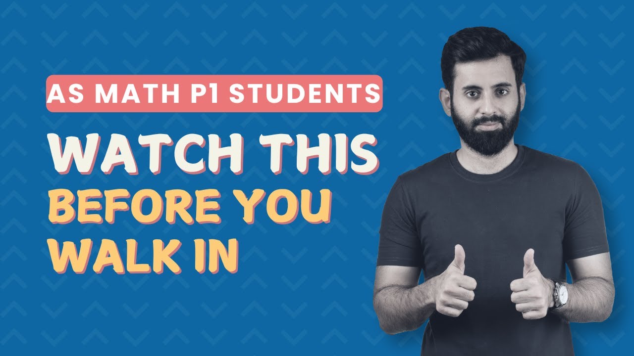 Jenson Math Youtube AS Math P1 - Watch this for a Final Boost! - YouTube