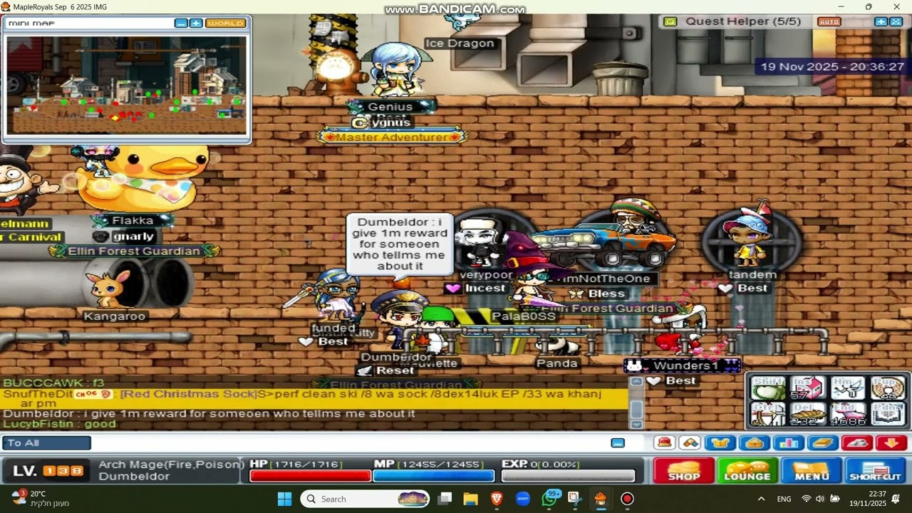 Trolling strangers in kerning city MapleRoyals