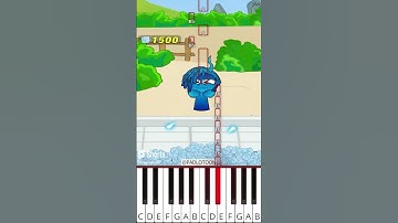 POV: IQ Challenge - Ice Bucket Challenge with Veneria | Sprunki (@PADLOTOON) - Octave Piano Tutorial