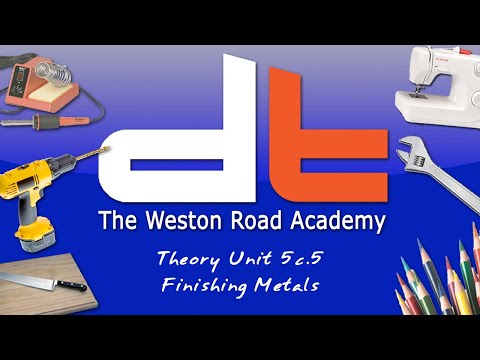 Design and Technology GCSE Theory Unit 5c.5 Finishing Metals