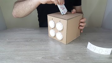 Wow! Amazing Safe Box 4 Digit Password DIY From Cardboard