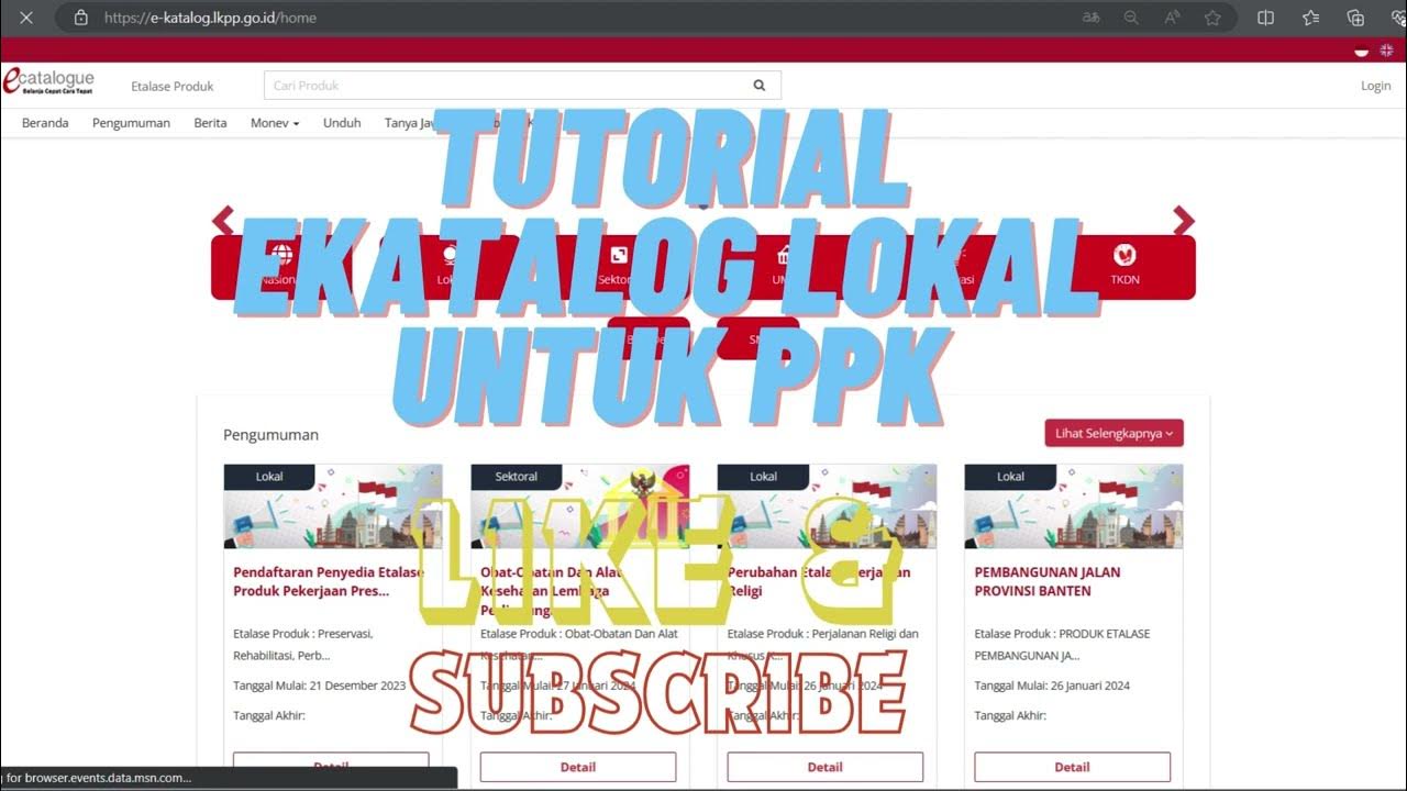 Tutorial ekatalog untuk ppk membuat surat pesanan sampai selesai youtube