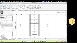 12 Apply door elevation swing