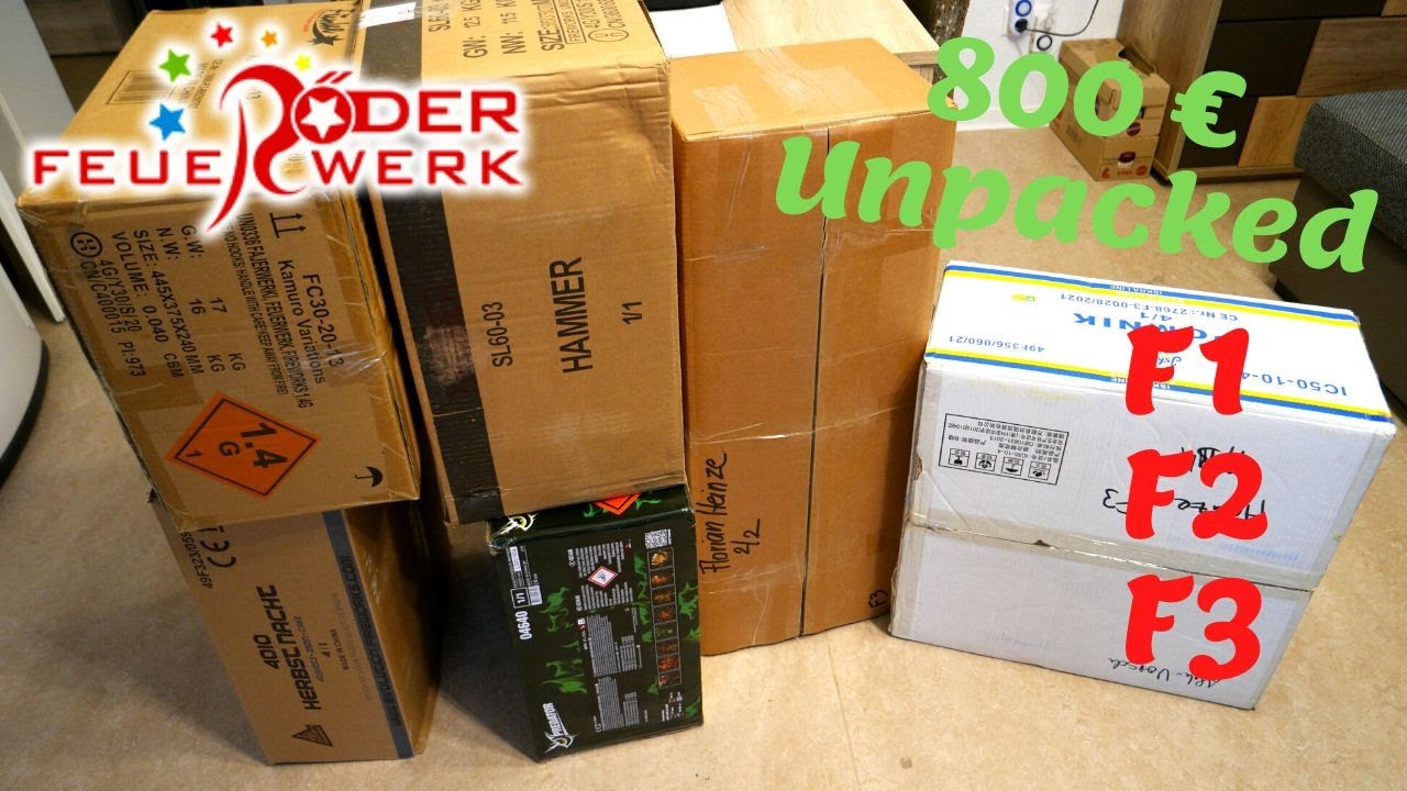 F3/F2/F1 Unpacked - 800 € Bestellung von Röder 2022