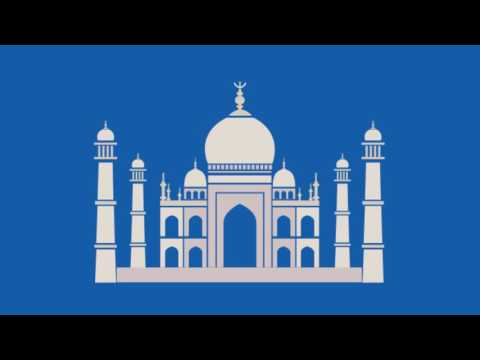 Taj Mahal India Blue Screen - Green Screen Footage