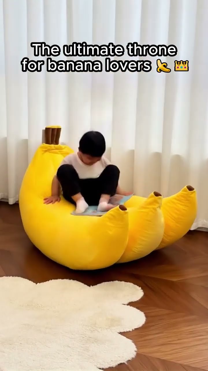 Tatami Creative Banana Lazy Sofa Chair - Product Link in Bio ( # 2038 ) ✅