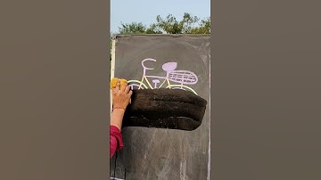 magical ✨ cycle 😃 drawing 😍 very easy trick 😁 #shorts #art #viral #trending