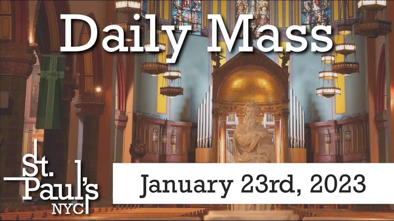 Sunday Mass January 22nd, 2023 at 5PM YouTube