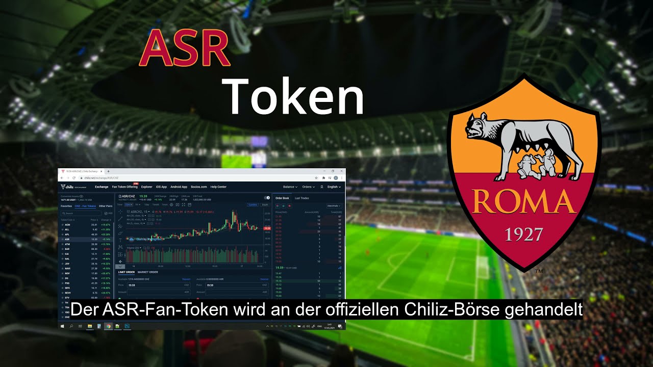 Wie man ASR (AS Roma) Fan Token handelt. Wie kaufe ich ASR (AS Roma) Fan Token.