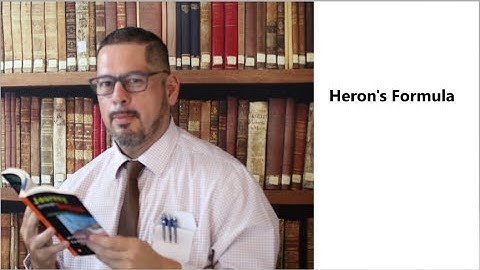 Instructional Series:  Area of a Triangle--Heron