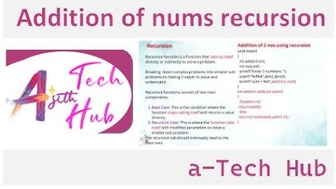 recursive function to add two numbers in c | malayalam
