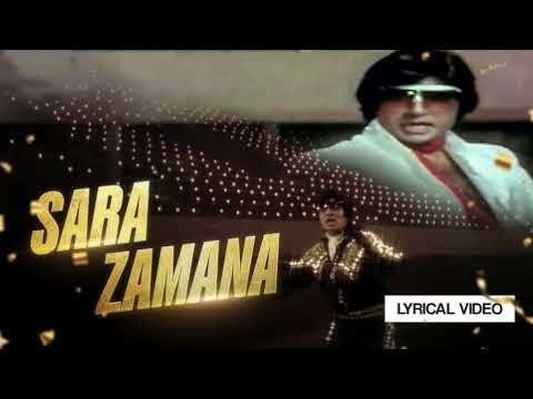 Sara Zamana Lyrical Video | Kishore Kumar | Amitabh Bachchan | Superhit Hindi Song