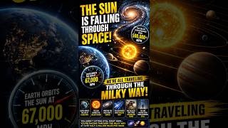 The Sun Is Falling Through Space 🌌 | We’re Racing Around the Galaxy at 500,000+ MPH #shorts