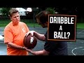 Blind Man Learns How To Dribble A Basketball