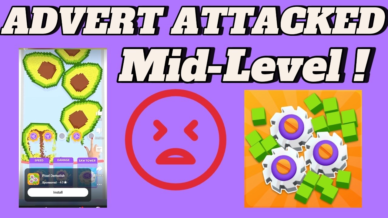 Most Annoying Game Ad Ever | Pixel Demolish game review