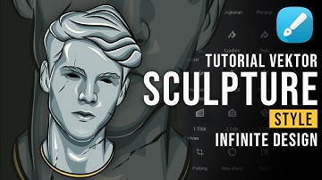 Tutorial Bikin Vektor "Sculpture Style" || Infinite Design
