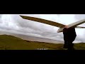 Hk ezio 800 pure glider repaired after crash  strong wind slope soaring  2nd january 2021