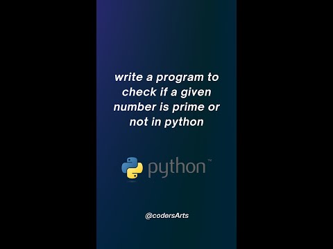 write a program to check if a given number is prime or not in python | Python Assignment Help