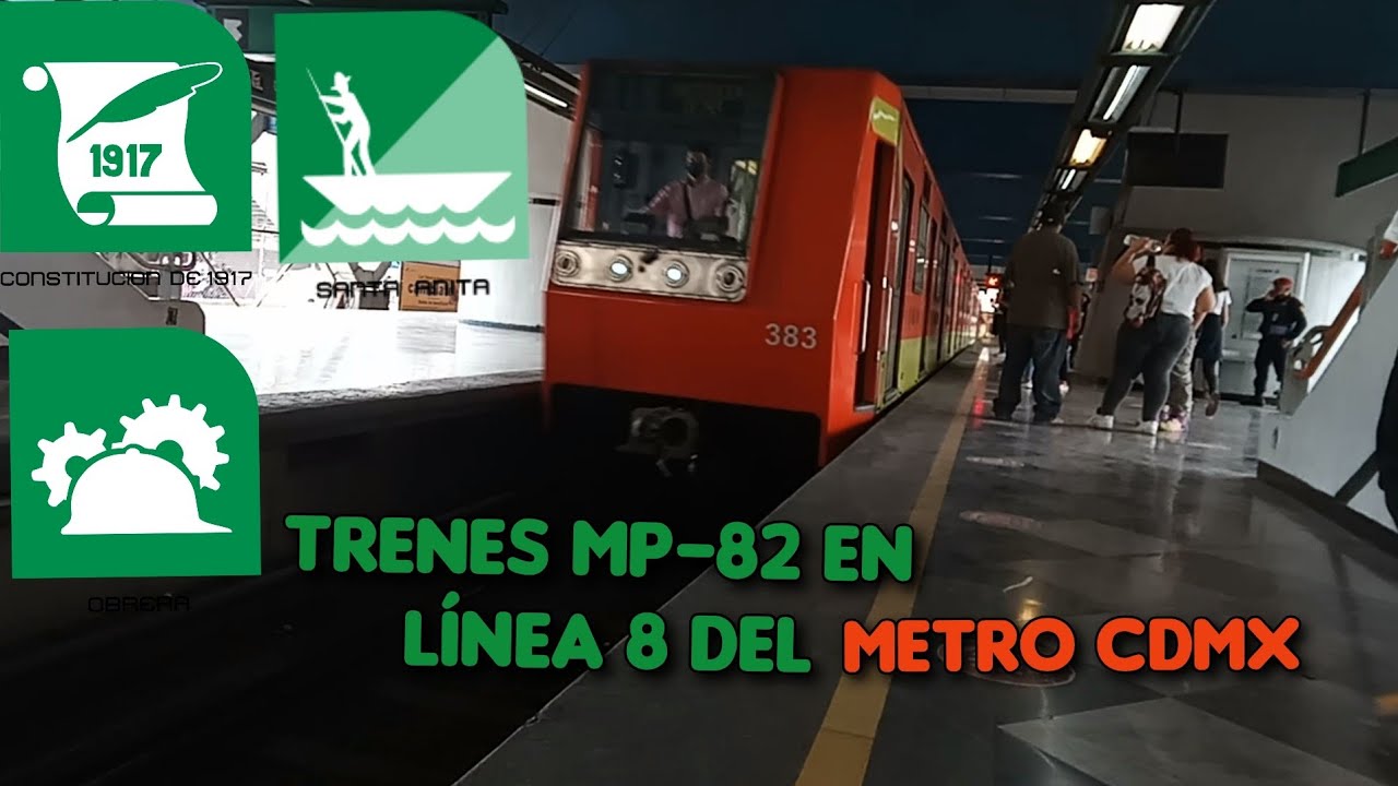 TRENES MP-82 EN LINEA 8 METRO CDMX| Jonathan RCZ - YouTube