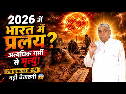 2026 में भारत में प्रलय आएगा? 😨 अत्यधिक गर्मी से लाखों मौतें | संत रामपाल जी की बड़ी चेतावनी