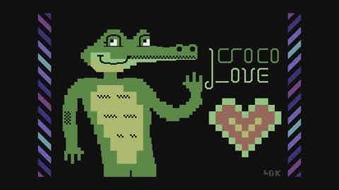 C64 Graphics  (PETSCII): Croco Love by Vintage Computing Carinthia!