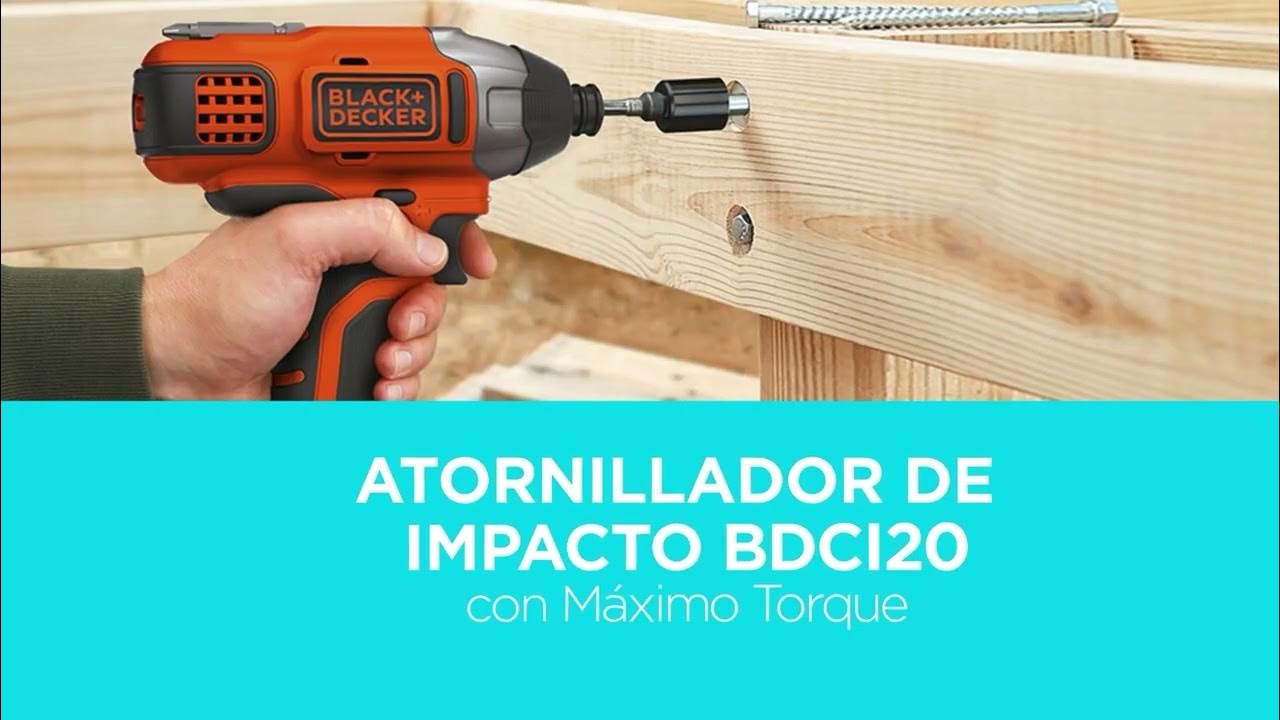 Taladro Atornillador De Impacto Inalambrico Black Decker 20v