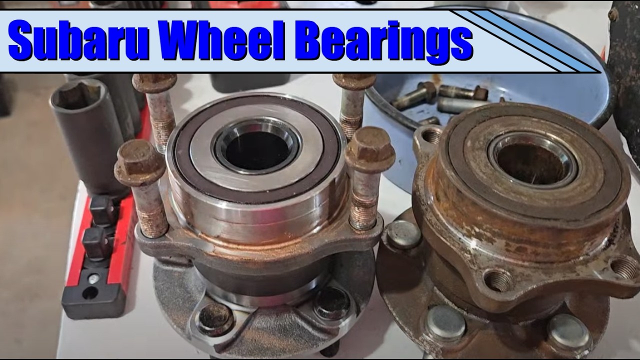 How to Replace Stuck Rear Wheel Bearing - Subaru - YouTube